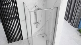 Cabina dus Rapid Swing Crom 100x80cm, Rea