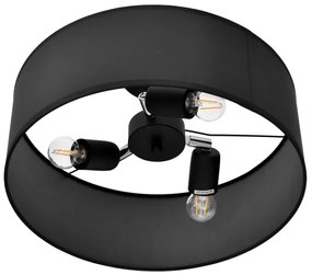 Lustră pe tijă ALBA 3xE27/15W/230V neagră