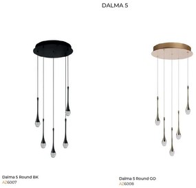 Lustra LED suspendata design decorativ DALMA 5 round GO