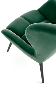 Fotoliu Tyrion velvet verde H91 cm