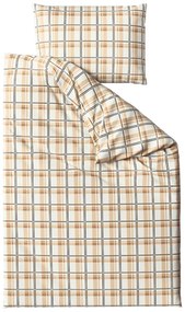 Lenjerie de pat microplush PLAID crem Dimensiunile lenjeriei: 2 buc 70 x 90 cm | 200 x 220 cm
