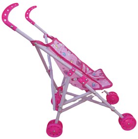 Papusa vorbitoare cu carucior si accesorii