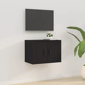 Dulap TV montat pe perete, negru, 57x34,5x40 cm 1, Negru, 57 x 34.5 x 40 cm