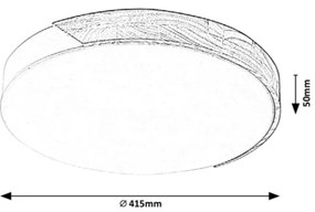 Plafonieră LED MAPLE 24W/230V albă Rabalux 3527
