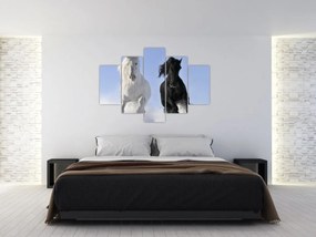 Tablou - Caii în timpul iernii (150x105 cm)