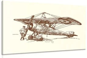Tablou avionul retro