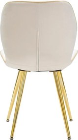 Scaune de dining crem 2 buc. Paris – Mauro Ferretti