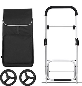 Carucior cumparaturi Pliabil Negru 40 L