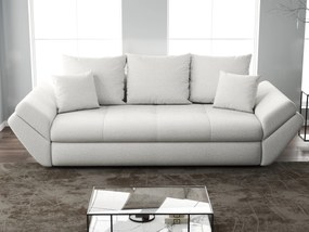 Canapea extensibilă dumonde cu ladă de depozitare si sezut confortabil din spuma high-density, Loana Euphoria Ivory 250x100 cm