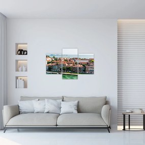 Tablou - Vedere aeriană a orașului (90x60 cm)