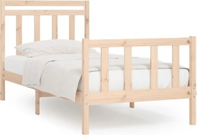 vidaXL Cadru de pat, 90x200 cm, lemn masiv de pin