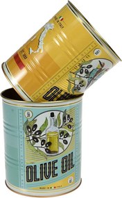 Cutii de depozitare 2 buc. din staniu decorative ø 11x13 cm Olive Oil – Rex London