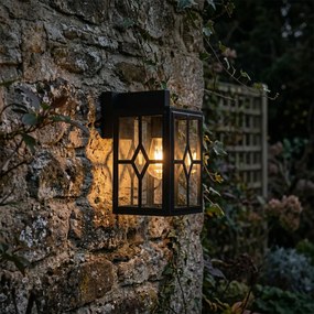 Aplică clasică de perete pentru exterior neagră IP44 - Dover