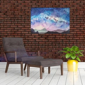 Tablou - Calea lactee, aquarel (90x60 cm)