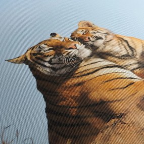 Tablou - Tigroaica cu pui (150x105 cm)