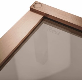 Ușă de duș Rea Hugo 90 Copper Brush