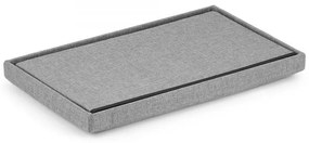 Scaun pliabil XL cu spatiu de depozitare - gri 60x38x38 cm
