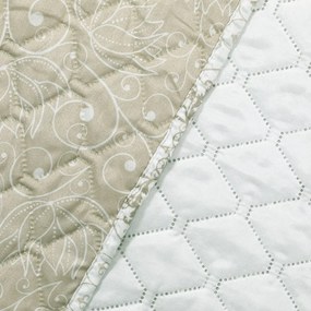 Cuvertură cu 2 fețe din microfibră DecoKing Alhambra, 240 x 260 cm, bej