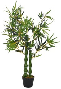 Bambus cu ghiveci verde,planta artificiala,110 cm