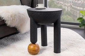 Masuta Laterala, Metal, Lemn, ABSTRACT 50cm