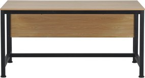 Birou, stejar/negru, 150x80 cm, KILIS NEW