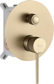 Set de dus incastrat Rea Lungo Stripe Gold Brush + BOX
