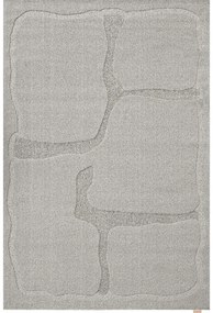 Covor gri din lână 200x300 cm Morphic Organica – Agnella