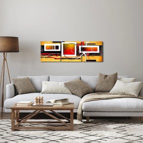 Tablou - Abstract (cu ceas) (90x30 cm)