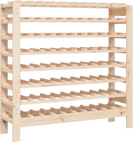 vidaXL Suport de vinuri, 109,5x30x107,5 cm, lemn masiv de pin