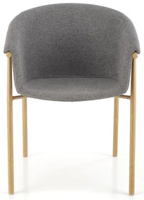 Scaun de bucaterie Lester, gri