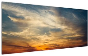 Tablou cu apus de soare (120x50 cm)