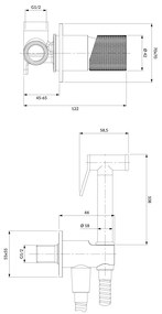 Omnires Contour baterie bideu ascuns    SYSCTBI1CPB
