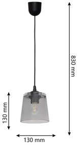 Lustră pe cablu LUCEA 1xE27/15W/230V