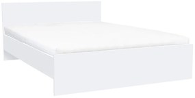 Pat dublu Miami fără cadru de pat 160x200 cm alb-alb