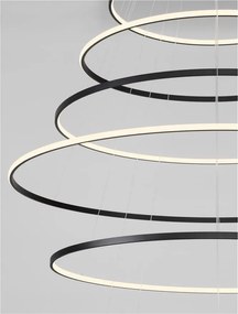 Lustra LED CCT, Design Circular, 150cm, Negru, Maelo NVL-9130644