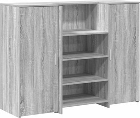 vidaXL Birou de recepție Gri Sonoma 135x50x103,5 cm Lemn prelucrat