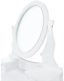 Măsuță decorativă cu scaun LINET NEW, albă