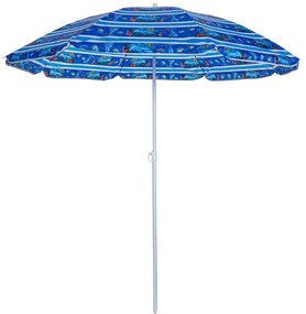 Umbrela de plaja Muhler U5037 651449, 180x180 cm, Fara suport, Brat rabatabil, 8 spițe, Multicolor