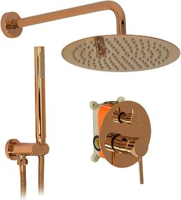 Set de duș incastrabil Rea Lungo Copper + BOX
