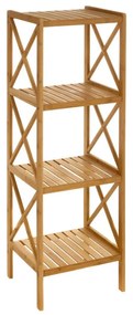 Raft de baie din bambus în culoare naturală 33x119 cm - Casa Selección