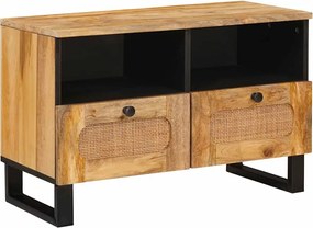 vidaXL Cabinet TV cu sertar Maro 70 x 33 x 46 cm Lemn de mango solid