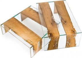 Masuta eleganta, LUX design Glass-Wood VENEZIA 120x80cm 7511780.00