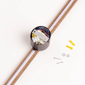 Aplică LED Brilagi WOODY LINE LED/12W/230V 120 cm stejar nuc