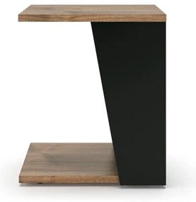 Măsuță de cafea cu blat cu aspect de lemn de nuc 40x40 cm Albi TemaHome