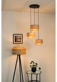 Brilagi - Candelabru pe cablu MONTANA BOHO 3xE27/15W/230V maro/negru