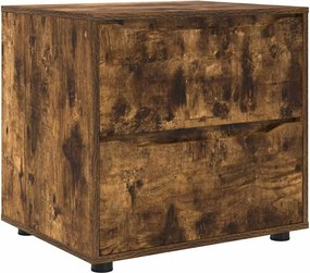 vidaXL Dulap de depozitare Stejar fumuriu 60 x 48 x 57 cm