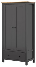 Dulap de haine Hesen SZF2D1S/20/10 (grafit + Stejar artisan). Promo -18%. 1062523