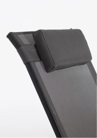 Fotoliu de grădină gri antracit din metal Ercolano – Bizzotto