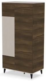 Dulap Random 2 S-1 casmir/nuc/negru H182 cm
