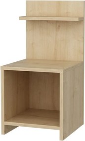Noptiera Ullman, stejar, PAL melaminat, 36x37x72 cm